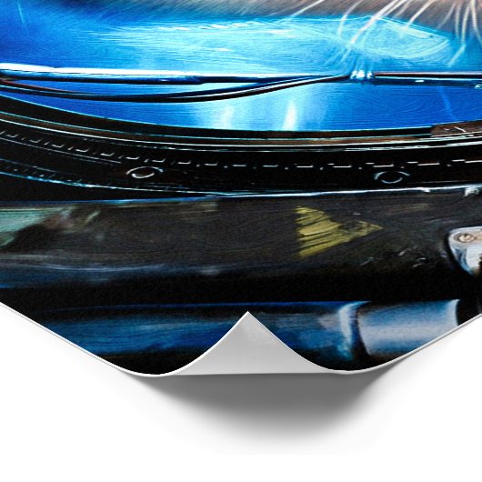 Funny Cat in Space Helmet Poster (Ecke)