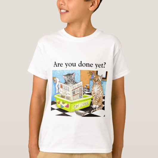 Funny Cat in Wurf 464 T - Shirt (Vorderseite)