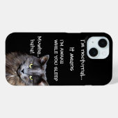 Funny Cat ist Nocturnal Evil Laugh Case-Mate iPhone Hülle (Rückseite (Horizontal))