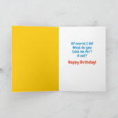 Funny Cat-itude Anpassbare Geburtstagsgrüße Karte (Innenseite)