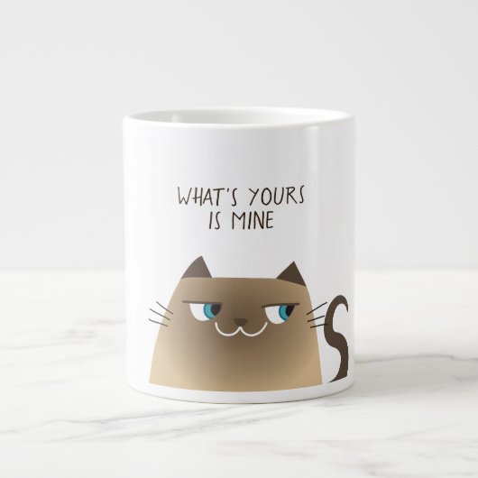 Funny Cat Jumbo-Tasse (Vorderseite)