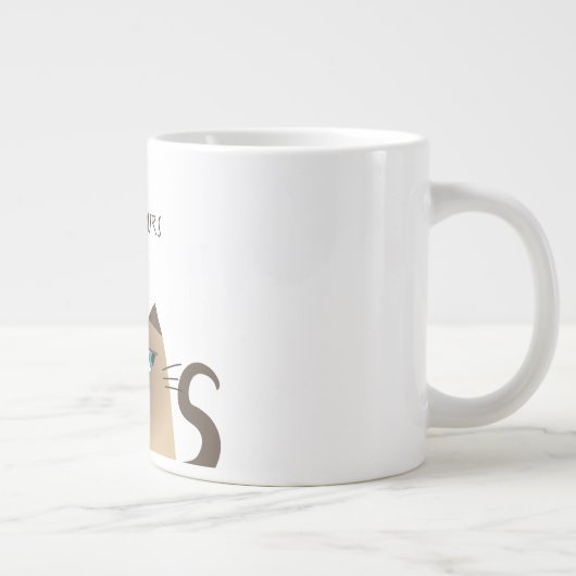 Funny Cat Jumbo-Tasse (Rechts)