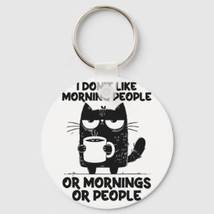 Funny Cat Kaffee Kitten mag ich nicht die Morgenme Schlüsselanhänger