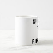 Funny Cat-Kaffee-Schläger, genau in der Mitte Kaffeetasse (Mittel)