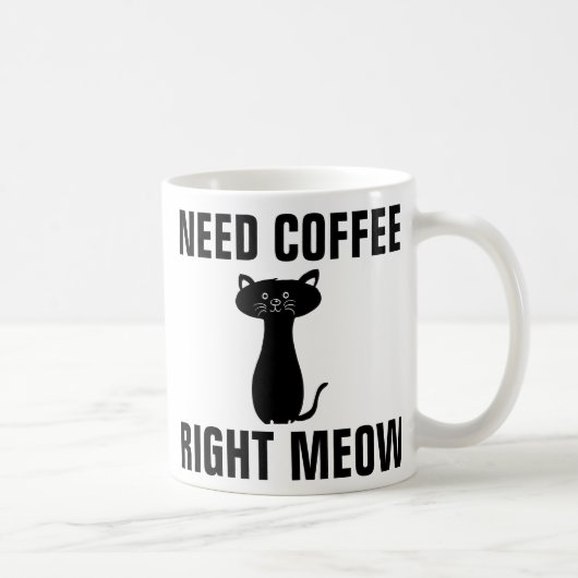 Funny Cat-Kaffee-Schläger, genau in der Mitte Kaffeetasse (Rechts)