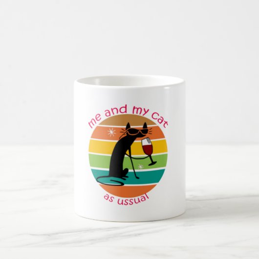 Funny Cat Kaffeetasse (Mittel)