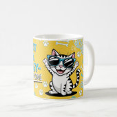 Funny Cat Kaffeetasse Cartoon (VorderseiteRechts)