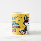 Funny Cat Kaffeetasse Cartoon Katze (Mittel)