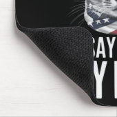 Funny Cat Kamala Harris 2024 sagt es mir ins Gesic Mousepad (Ecke)