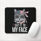 Funny Cat Kamala Harris 2024 sagt es mir ins Gesic Mousepad (Mit Mouse)