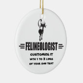 Funny Cat Keramikornament (Rechts)