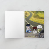 Funny Cat/Kiteofficers Geburtstagskarte Karte (Innenseite)