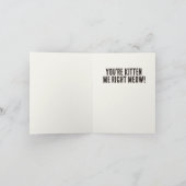 Funny Cat Kitten Me Pub Karte (Innenseite)