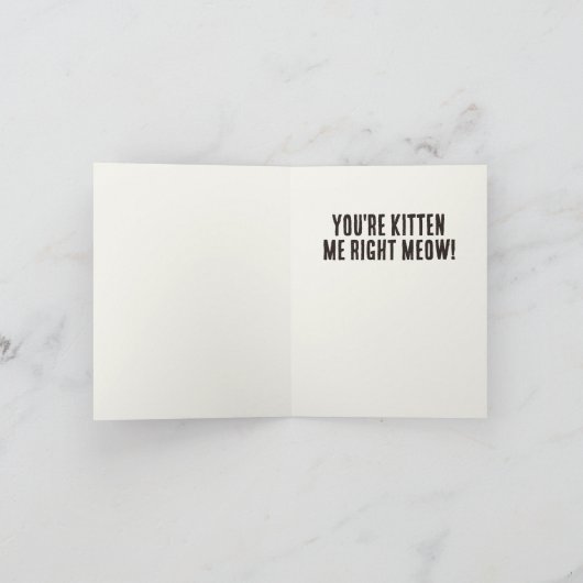 Funny Cat Kitten Me Pub Karte (Innenseite)