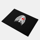 Funny Cat Kitten Skeleton Halloween Kostümgeschenk Fußmatte (Schrägansicht)