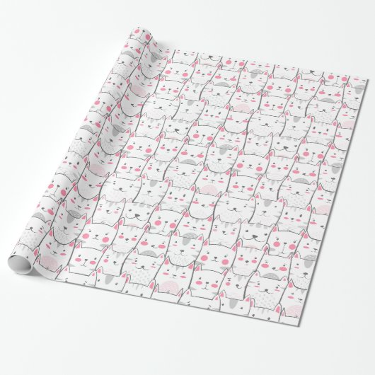 Funny Cat Kittens Cats Kitten Geschenk Geschenkpapier (Ungerollt)