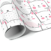 Funny Cat Kittens Cats Kitten Geschenk Geschenkpapier (Rolleneckpunkt)