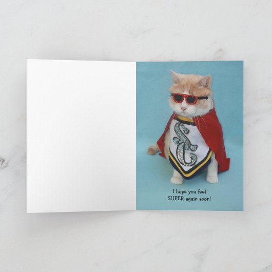 Funny Cat/Kitty in Cast Karte (Innenseite)