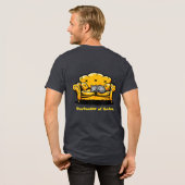 Funny Cat Knight "Sir Scratch a Lot" Cat Liebhaber Tri-Blend Shirt (Rückseite voll)
