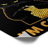 Funny Cat Knits Shirt Don't Talk To Me I'm Countin Poster (Ecke)