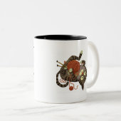 Funny Cat Knittern Themed Coffee Tasse Knitter Ges (VorderseiteRechts)