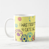 Funny Cat Lady Design Coffee Tasse Cup (Links)