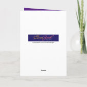 Funny Cat laut Singing The Birthday Song Karte (Rückseite)