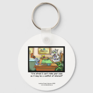 Funny Cat & Lawyer Funny Key Chain Schlüsselanhänger