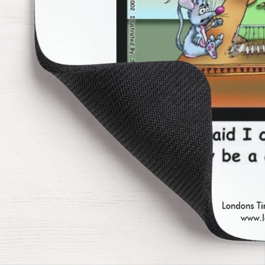 Funny Cat & Lawyer Funny Mouse Pad Mousepad (Ecke)