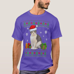 Funny Cat Liebhaber Niedlich Cat Weihnachtsmannmüt T-Shirt
