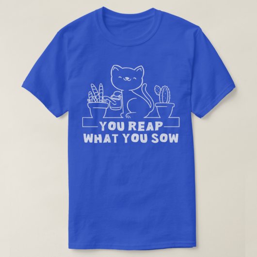 Funny Cat line art T-Shirt (Design vorne)