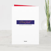 Funny Cat Louly singt Weihnachtslieder Karte (Rückseite)