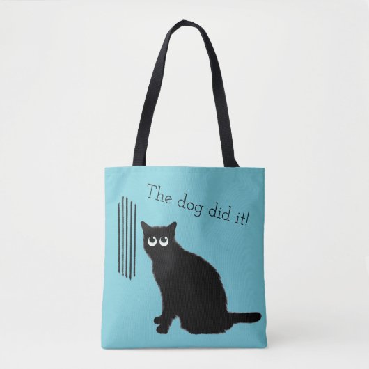 Funny Cat Love Tote Tasche (Vorderseite)