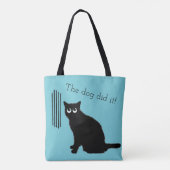 Funny Cat Love Tote Tasche (Rückseite)