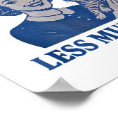 Funny Cat Lover Cats Make Me Feel Less Murdery Poster (Ecke)