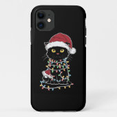 Funny Cat Lover Christmas Lights Case-Mate iPhone Hülle (Rückseite)