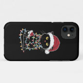 Funny Cat Lover Christmas Lights Case-Mate iPhone Hülle (Rückseite (Horizontal))