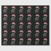 Funny Cat Lover Christmas Lights Geschenkpapier (Flach)