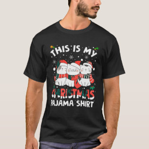 Funny Cat Lover Christmas Pajamas Niedlich Xmas Ki T-Shirt
