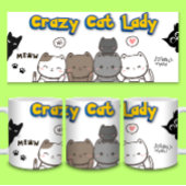 Funny Cat Lover Coffee Tasse - Crazy Cat Lady Gift
