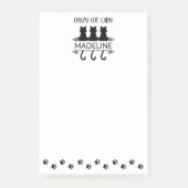 Funny Cat Lover Crazy Cat Lady Personalisiert Post-it Klebezettel (Vorderseite)