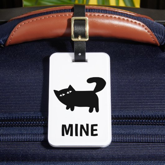 Funny Cat Lover Gepäckanhänger (Vorderseite Insitu 2)