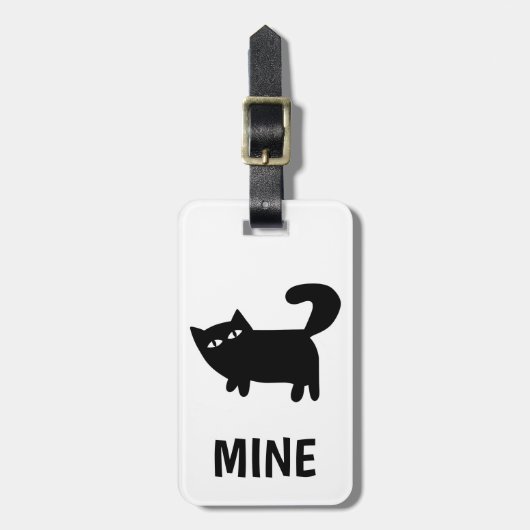 Funny Cat Lover Gepäckanhänger (Vorderseite vertikal)