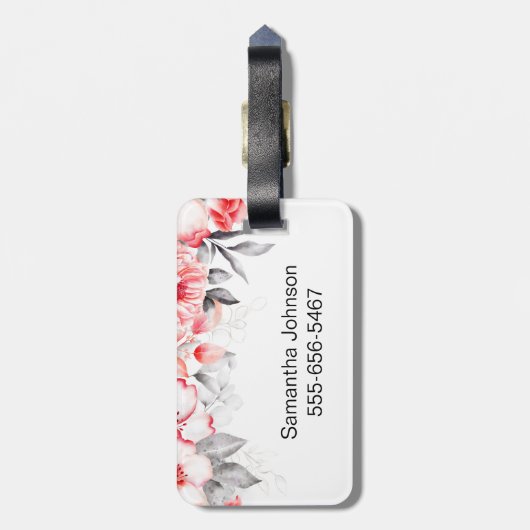 Funny Cat Lover Gepäckanhänger (Rückseite vertikal)