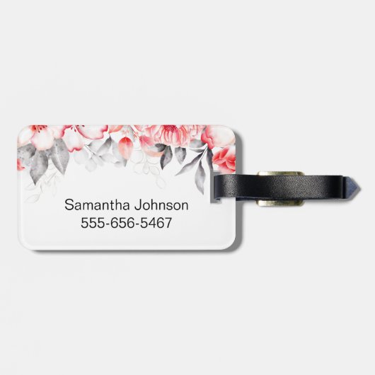 Funny Cat Lover Gepäckanhänger (Rückseite horizontal)