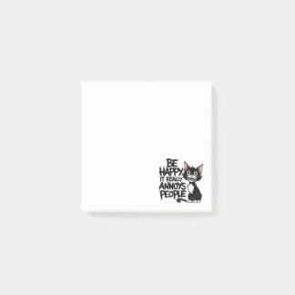 Funny Cat Lover Geschenk Black Kitty Spaß Post-it Klebezettel