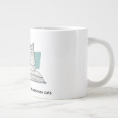 Funny Cat Lover Geschenk Jumbo-Tasse (Rechts)