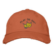 Funny Cat Lover Hat Bestickte Kappe (Vorderseite)