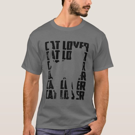 Funny Cat Lover Junge T-Shirt (Vorderseite)