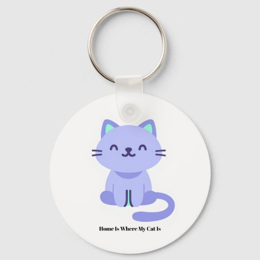 Funny Cat Lover Keychain – Cute Gift Schlüsselanhänger (Vorderseite)